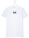 Msgm Kids' Printed T-shirt In White