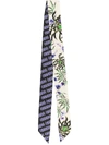 Kenzo Floral Hair Scarf In White