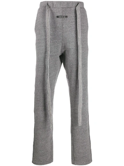 Fear Of God Logo Patch Track Trousers In Grey