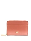 Michael Michael Kors Logo Plaque Wallet In Pink