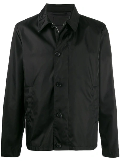 Prada Zip-front Lightweight Jacket In 黑色
