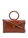Complet Valery Crocodile-effect Tote Bag In Brown