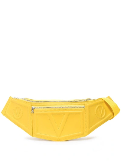 Valas Embossed Belt Bag In Yellow
