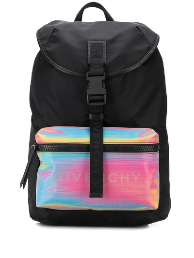 Givenchy Logo Print Backpack In Black