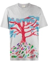 Marni Tree Print T-shirt In Grey