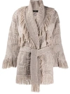 ALANUI KNITTED FRINGE CARDIGAN