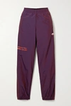 ADIDAS ORIGINALS BY ALEXANDER WANG EMBROIDERED PRINTED SHELL TRACK trousers