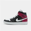 Nike Women's Air Jordan Retro 1 Mid Se Casual Shoes In Black