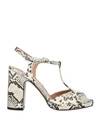 L'autre Chose Sandals In Ivory