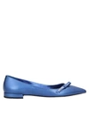 Prada Ballet Flats In Blue