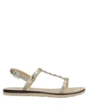Love Moschino Sandals In Platinum