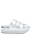 Hogan Sandals In Silver