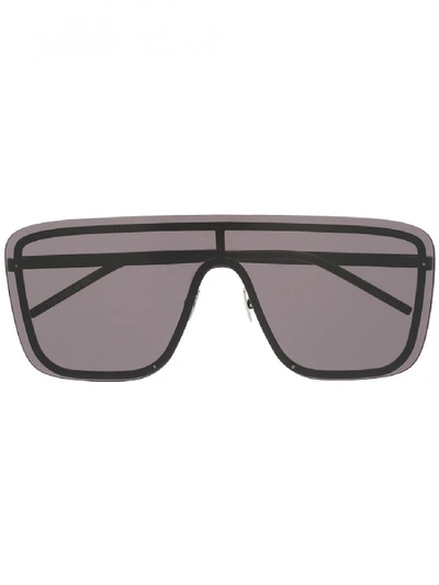 Saint Laurent Sl364 Mask Sunglasses In Black