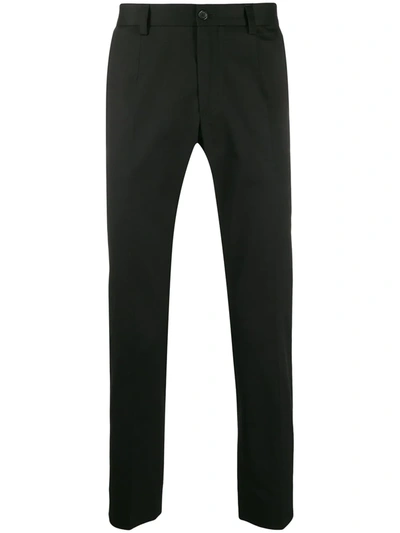 Dolce & Gabbana Tailored Straight-leg Trousers In Black