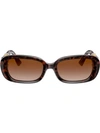 VALENTINO VLOGO OVAL FRAME SUNGLASSES