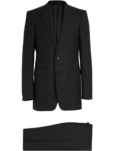 Burberry Slim-fit Single-breasted Suit In Black