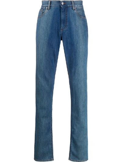 Ermenegildo Zegna Slim Fit Jeans In Blue