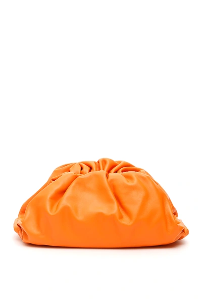 Bottega Veneta The Pouch Leather Handbag In Orange