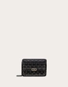 VALENTINO GARAVANI VALENTINO GARAVANI SMALL ROCKSTUD SPIKE.IT BAG WITH GEOMETRIC EMBROIDERY