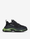 BALENCIAGA TRIPLE S AIRSOLE LEATHER AND MESH TRAINERS,31017585