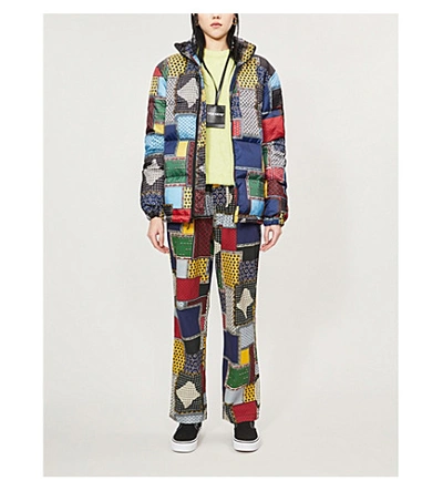 ジャケット・アウター Stussy Patchwork Puffer Jacket Stussy Puffer Patchwork Multicolor Jacket Size S | eBay