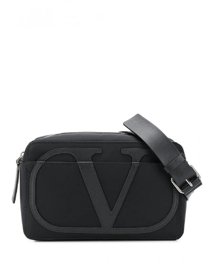 Valentino Garavani Leather Belt Bag In Black