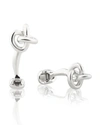 Fils Unique Gambit Sterling Silver Cufflinks In Silver