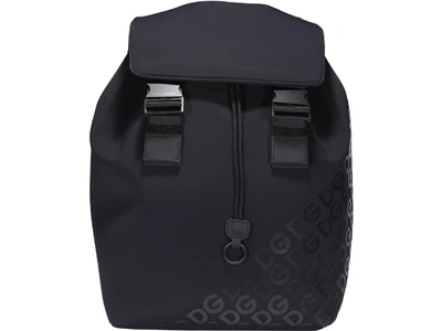 Dolce & Gabbana Millennials Printed Neoprene Backpack In Black