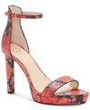 VINCE CAMUTO BALINDIA HEELED DRESS SANDALS WOMEN'S SHOES