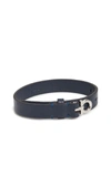 FERRAGAMO ADJUSTABLE LEATHER BRACELET