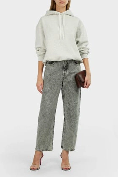 Alexander Wang T Curb Mid-rise Jeans In Grey