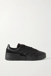 ADIDAS ORIGINALS BY ALEXANDER WANG BBALL SOCCER SUEDE-TRIMMED LEATHER trainers