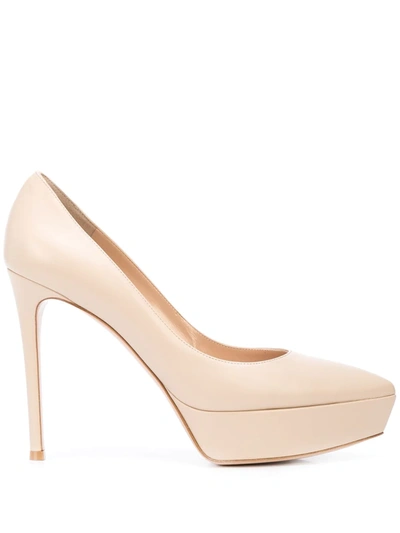 Gianvito Rossi Dasha 115mm Platform Pumps In Neutrals