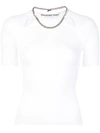 Alexander Wang Chain-detail Fitted Top In White