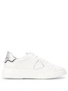 PHILIPPE MODEL PARIS TEMPLE CRACKED-EFFECT CHUNKY SNEAKERS
