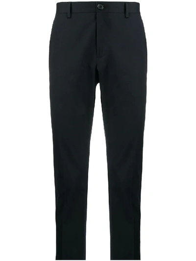 Ps By Paul Smith Plain Straight-leg Trousers In Blue