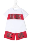 GCDS LOGO-PRINT BABYGROW SET