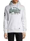 SUPERDRY LOGO GRAPHIC COTTON-BLEND HOODIE,0400011862985