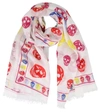 ALEXANDER MCQUEEN ALEXANDER MCQUEEN SKULL PRINTED SCARF