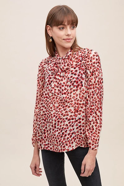 Munthe Jadyn Leopard-print Blouse