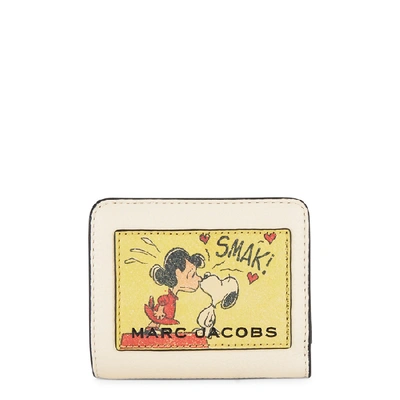 Marc Jacobs X Peanuts Printed Leather Wallet In Multicoloured