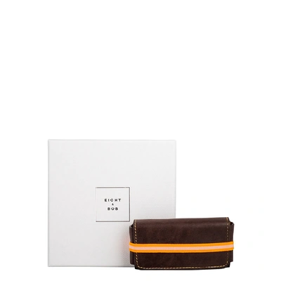 Eight & Bob Chocolate Brown Leather Fragrance Case 30ml