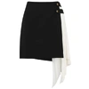 GIVENCHY MONOCHROME WOOL AND SILK MINI SKIRT,3718880