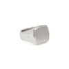 Tom Wood Mens Silver Cushion Polished Sterling-silver Signet Ring 64mm In Silver
