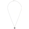 Tom Wood Metallic Coin Pendant Sterling Silver Necklace In Silver