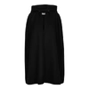 JIL SANDER BLACK HOODED CASHMERE CAPE,3147157