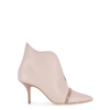 MALONE SOULIERS CORA 70 BLUSH LEATHER ANKLE BOOTS,3109810