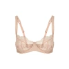 FLEUR OF ENGLAND SIGNATURE BLUSH LACE BALCONY BRA,3059165