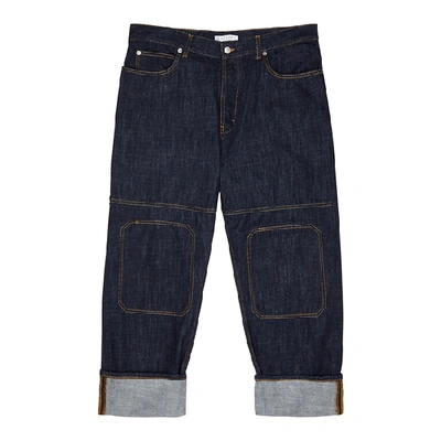 Jw Anderson Blue Wide-leg Jeans In Denim