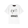 Marc Jacobs X Peanuts Snoopy Printed Cotton T-shirt In White